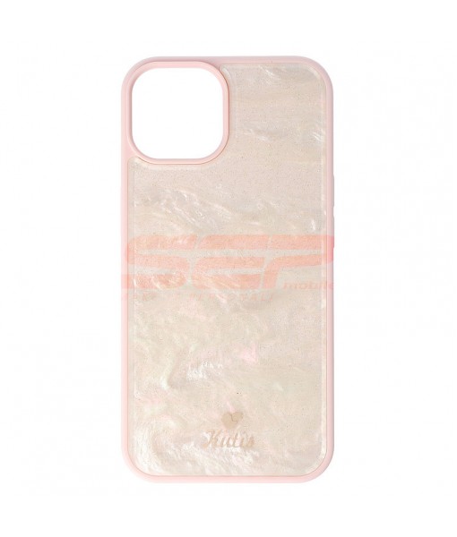 Husa iPhone 13, Plastic Dur, Marble - Pink